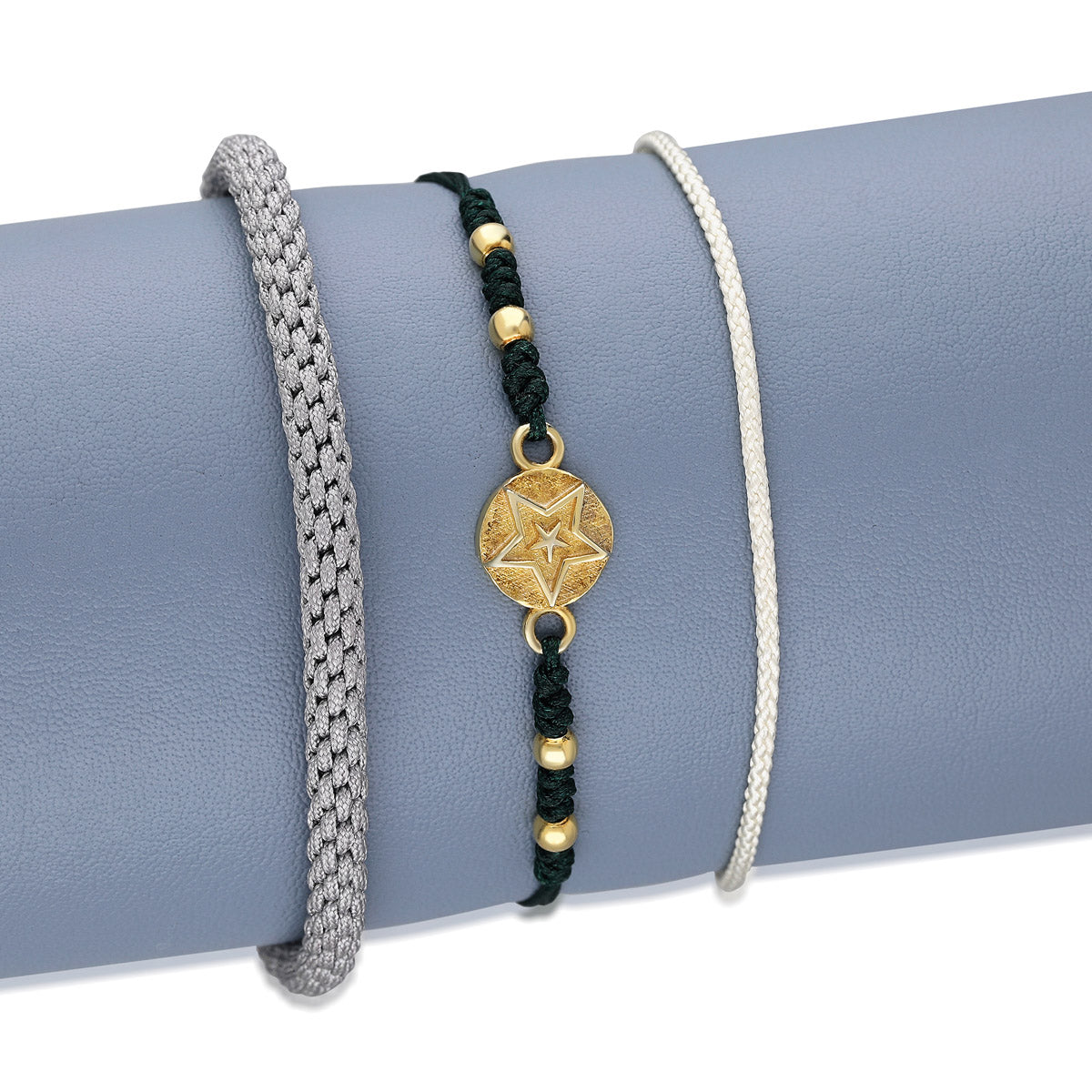 Örme Bileklik Gold Kombin