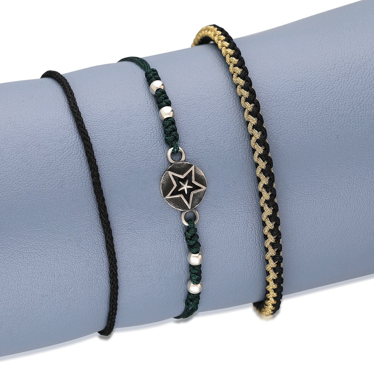 Örme Bileklik Gümüş Kombin