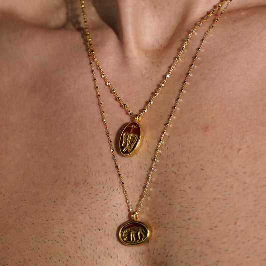 Avis Stone Chain Necklace